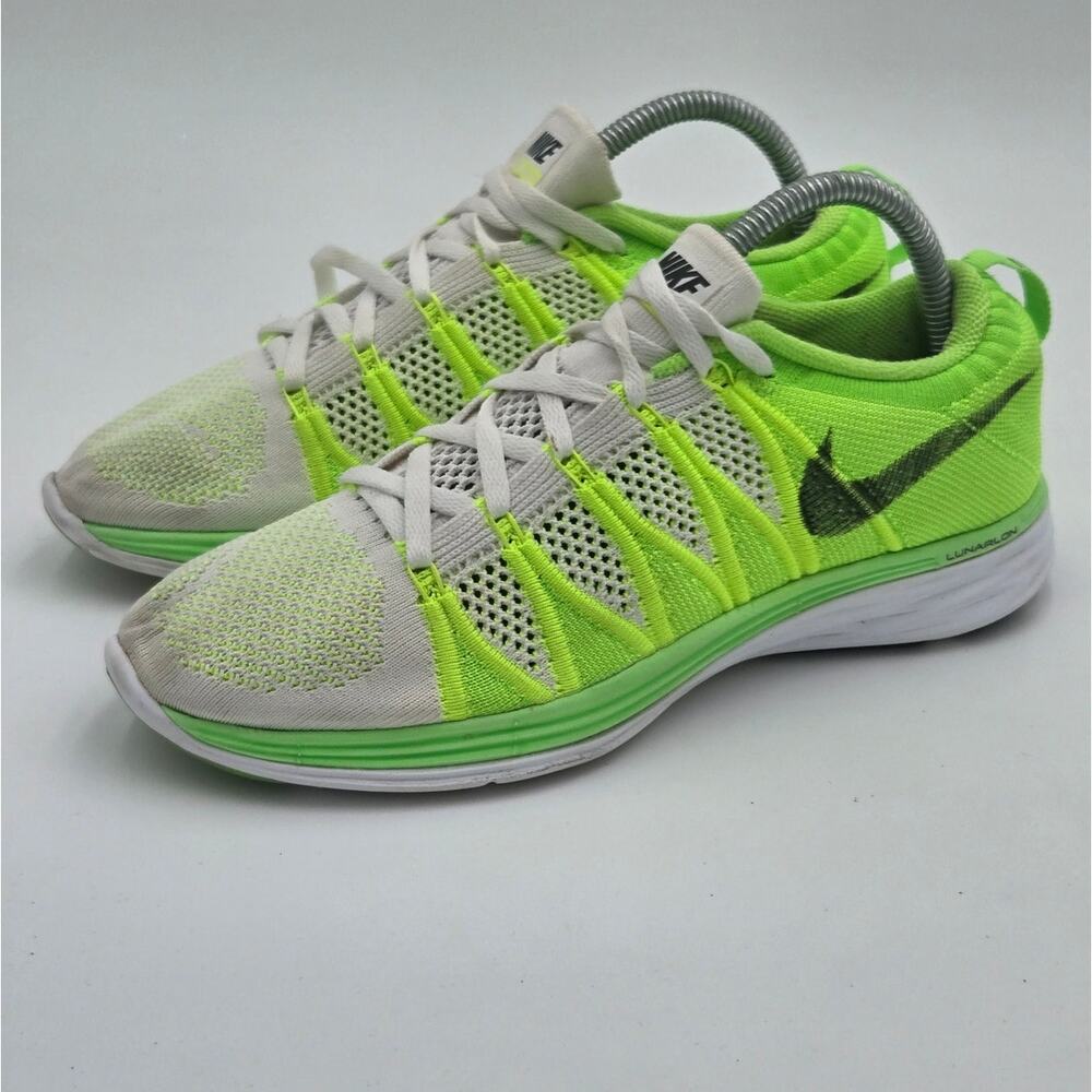 Nike Flyknit Lunar 2 Volt White Women’s Size 9 Running Shoes